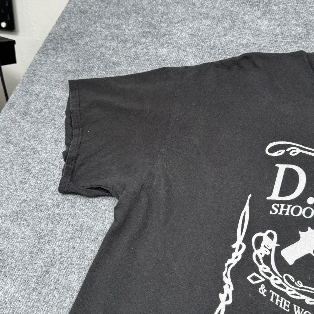 Delta D.A.D.D. Dads‎ Against Daughters Dating T-Shirt Mens 2XL Black Graphic Tee